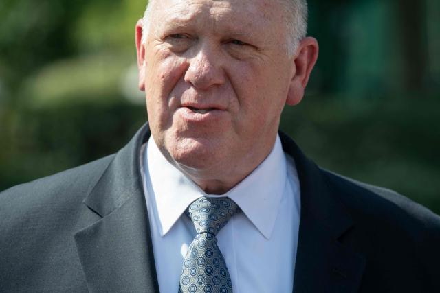 White House Border Czar Tom Homan speaks with media outside the West Wing of the White House in Washington, DC, June 30, 2026. (Photo by SAUL LOEB / AFP)