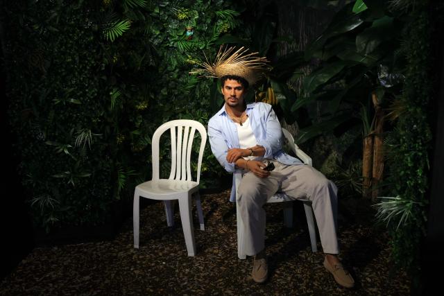 This photograph shows the wax effigy of Puerto Rican singer Bad Bunny during its unveiling at the Musee Grevin in Paris on July 1, 2026. (Photo by Thomas SAMSON / AFP)