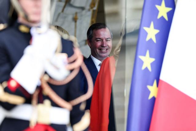 Luxembourg's Grand Duke Guillaume reacts after a meeting at the Elysee Presidential Palace in Paris on July 1, 2026. (Photo by SIMON WOHLFAHRT / AFP)