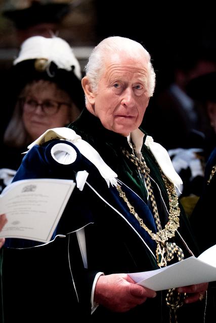 Britain's King Charles III attends the Thistle Service at St Giles' Cathedral in Edinburgh, Scotland on July 1, 2026. (Photo by Aaron Chown / POOL / AFP)