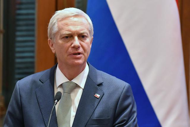Chile's President Jose Antonio Kast speaks during a joint press conference with Paraguay's President Santiago Pena (out of frame) in Asuncion on July 1, 2026. (Photo by DANIEL DUARTE / AFP)