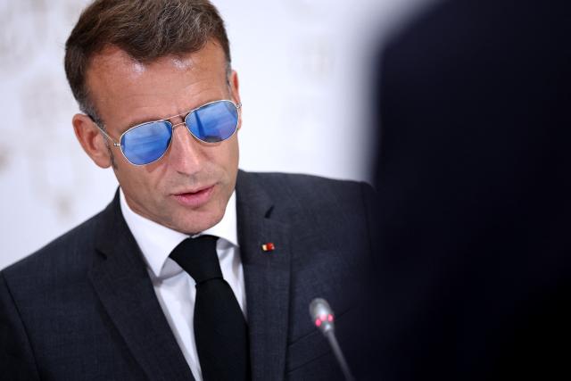 France's President Emmanuel Macron chairs the fifth follow-up meeting on combating drug trafficking at the Elysee presidential Palace in Paris on July 2, 2026. (Photo by SIMON WOHLFAHRT / POOL / AFP)