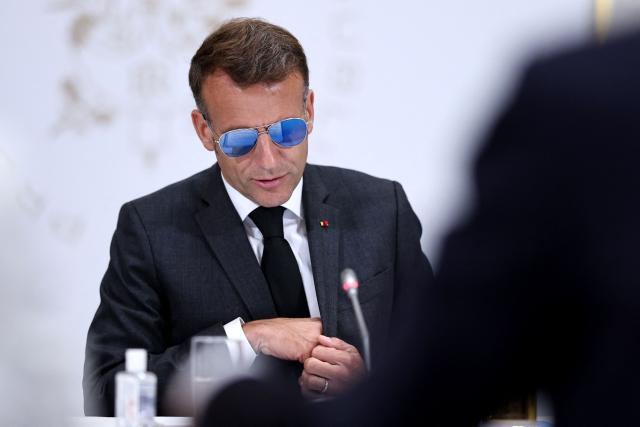 France's President Emmanuel Macron chairs the fifth follow-up meeting on combating drug trafficking at the Elysee presidential Palace in Paris on July 2, 2026. (Photo by SIMON WOHLFAHRT / POOL / AFP)