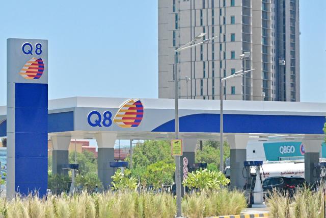 This photograph shows a view of one of the Kuwait's first Q8 fuel station ahead of its official inauguration in Kuwait City on July 2, 2026. The station is the first to operate under the Q8 brand in Kuwait and is part of Kuwait Petroleum Corporation's plan to launch five Q8-branded fuel stations in the local market. (Photo by YASSER AL-ZAYYAT / AFP)
