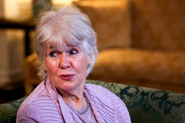 Former Labour Member of Parliament Ann Keen, who was forced to give up her baby boy for adoption at the age of 17, attends a meeting with Britain's Prime Minister Keir Starmer and other campaigners to discuss historical forced adoption, at Downing Street in London on July 2, 2026. (Photo by Isabel Infantes / POOL / AFP)