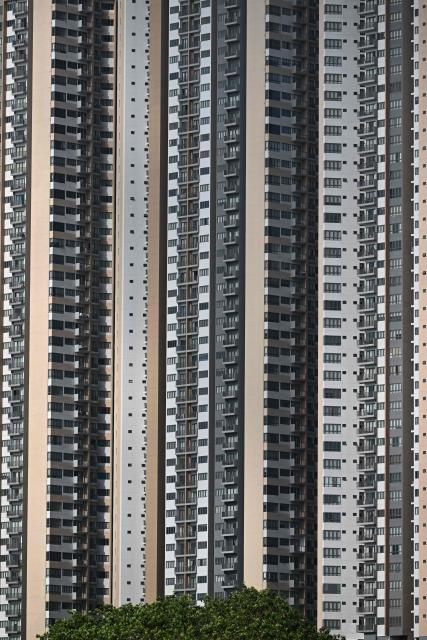 High-rise apartments are seen in Colombo on July 2, 2026. (Photo by Ishara S. KODIKARA / AFP)