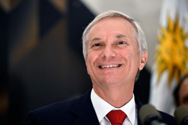 Chile's President Jose Antonio Kast delivers a press conference after a breakfast organized by the Association of Marketing Executives of Uruguay (ADM) in Montevideo on July 2, 2026. Kast is on official visit in Uruguay. (Photo by Santiago Mazzarovich / AFP)