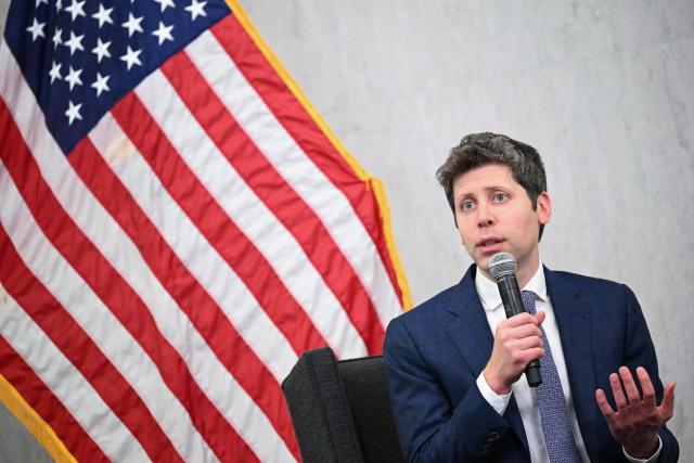 (FILES) OpenAI CEO Sam Altman speaks during the US Federal Reserve Board of Governors "Integrated Review of the Capital Framework for Large Banks Conference" at the Federal Reserve in Washington, DC, on July 22, 2025. OpenAI has discussed giving the US government a five percent ownership stake as the artificial intelligence giant seeks to smooth relations with the Trump administration, the Financial Times reported on July 2, 2026. CEO Sam Altman has argued that giving the public a financial stake in the $852 billion company is the best way to share the benefits of AI. (Photo by Mandel NGAN / AFP)