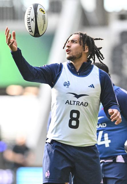 France's Mickael Guillard attends a captain's run training session at One New Zealand Stadium in Christchurch on July 3, 2026, ahead of the rugby Nations Championship match against New Zealand. (Photo by Sanka Vidanagama / AFP)