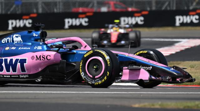 Alpine's French driver Pierre Gasly drives during the first practice session ahead of the Formula One British Grand Prix at the Silverstone motor racing circuit in Silverstone, central England, on July 3, 2026. (Photo by Andrej ISAKOVIC / AFP)