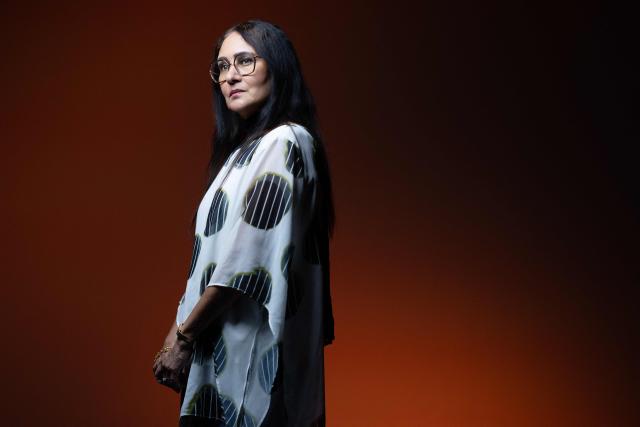 Mauritian author Ananda Devi poses during a photo session in Paris on July 3, 2026. (Photo by Joel Saget / AFP)