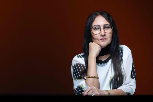 Mauritian author Ananda Devi poses during a photo session in Paris on July 3, 2026. (Photo by Joel Saget / AFP)
