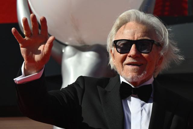 US actor Harvey Keitel waves on the red carpet as he arrives for the opening of the 60th Karlovy Vary International Film Festival (KVIFF) in Karlovy Vary, Czech Republic on July 3, 2026. (Photo by Michal Cizek / AFP) / ALTERNATIVE CROP
