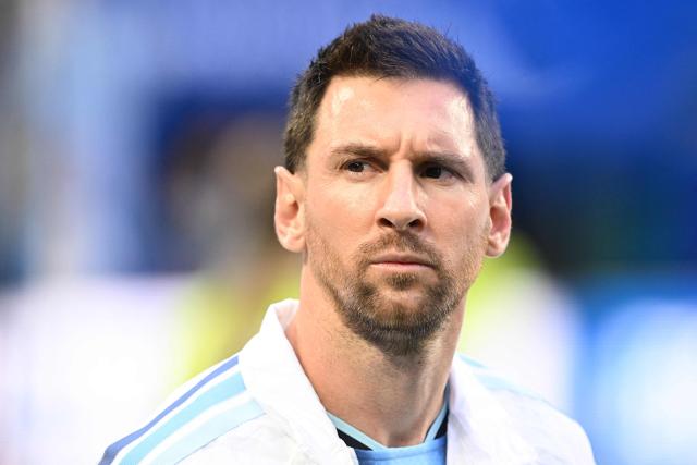 Argentina's forward #10 Lionel Messi looks on ahead of the 2026 World Cup round of 32 football match between Argentina and Cape Verde at the Miami Stadium in Miami Gardens on July 3, 2026.  (Photo by ROBERTO SCHMIDT / AFP)