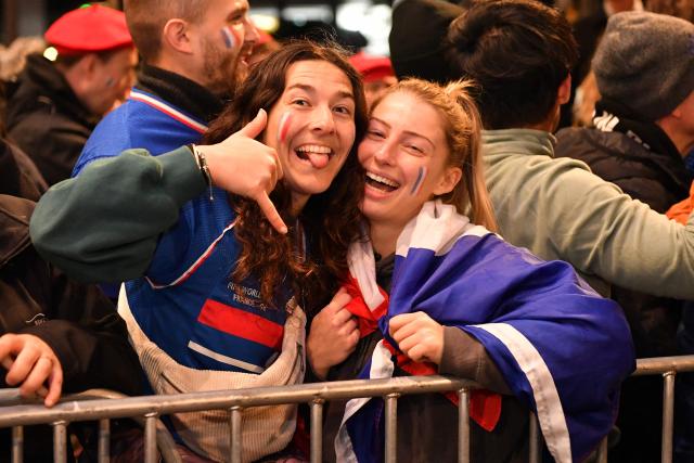 French fans show their support prior to the rugby Nations Championship match between New Zealand and France at One New Zealand Stadium in Christchurch on July 4, 2026. (Photo by Sanka Vidanagama / AFP)