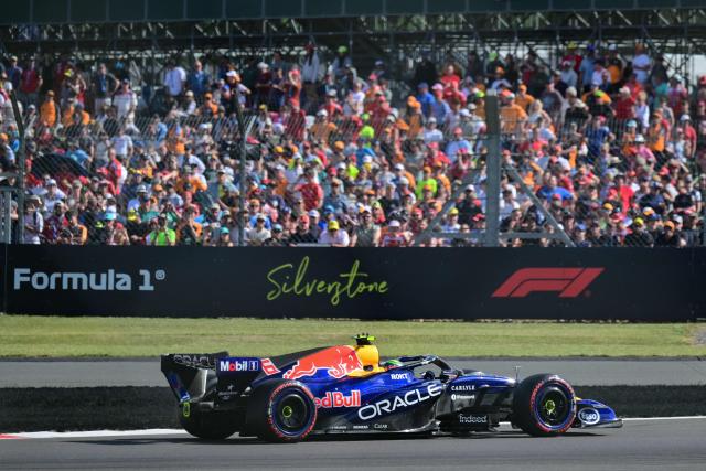 Red Bull Racing's French driver Isack Hadjar takes part in the qualifying session ahead of the Formula One British Grand Prix at the Silverstone motor racing circuit in Silverstone, central England, on July 4, 2026. (Photo by Andrej ISAKOVIC / AFP)