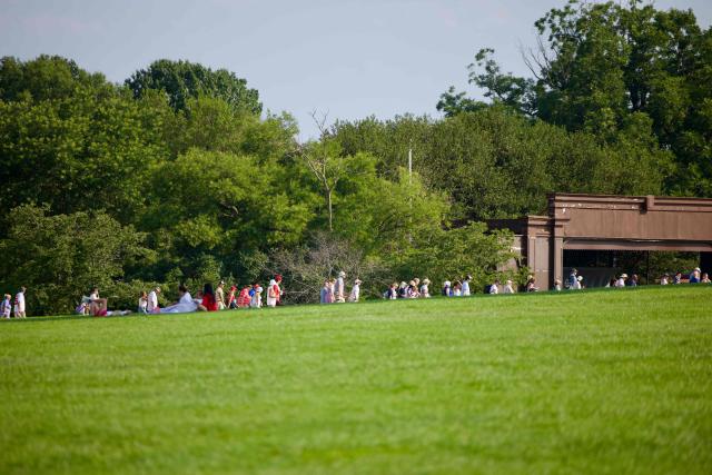 People arrive to attend the "Salute to America" Independence Day celebration on the National Mall in Washington, DC, on July 4, 2026. The nation is marking the 250th anniversary of the United States Declaration of Indpendence. (Photo by Ken Cedeno / AFP)
