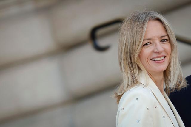 French fashion house Dior's head and and Executive Vice-President of Louis Vuitton Delphine Arnault arrives for the Schiaparelli Women Haute Couture Fall/Winter 2026-2027 collection as part of the Paris Fashion Week, in Paris, on July 6, 2026. (Photo by GEOFFROY VAN DER HASSELT / AFP)
