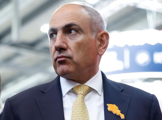 In this pool photograph distributed by the Russian state agency Sputnik, Armenian Prime Minister Nikol Pashinyan tours the Innoprom 2026 international industrial exhibition in Yekaterinburg on July 6, 2026. (Photo by Dmitry ASTAKHOV / POOL / AFP)
