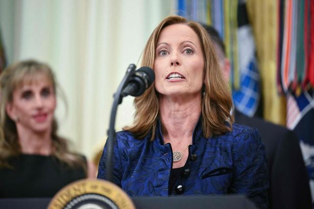 Chair and Chief Executive Officer at Nasdaq Adena Friedman speaks during the launch of Trump investment accounts in the Oval Office of the White House in Washington, DC, on July 6, 2026. Trump accounts are a new type of tax-deferred investment accounts for children. (Photo by Mandel NGAN / AFP)