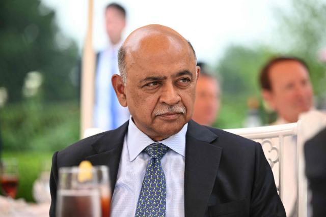IBM CEO Arvind Krishna attends a Rose Garden Club event on the Rose Garden of the White House in Washington, DC, on July 6, 2026. (Photo by Mandel NGAN / AFP)