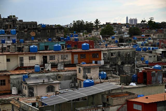 A general view of Havana is seen during a nationwide blackout on July 6, 2026. Cuba on July 6 suffered its third nationwide power outage since the start of the year, the state electricity company said. The impoverished island was already struggling to keep the lights on before US President Donald Trump in January imposed an oil blockade, which has depleted the already dwindling supply of fuel for Cuba's power plants. (Photo by YAMIL LAGE / AFP)
