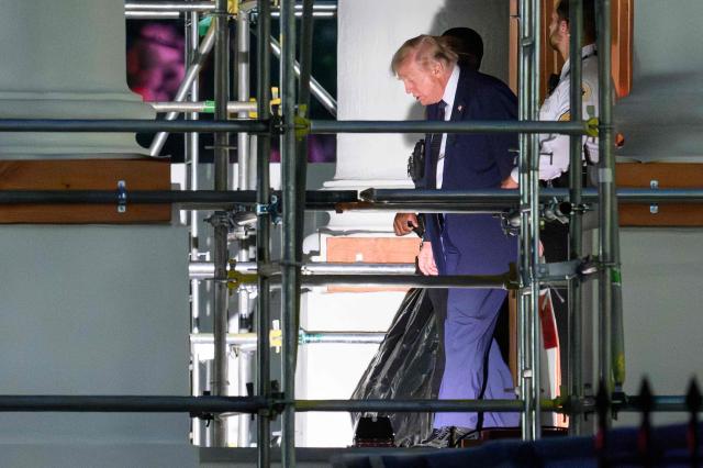US President Donald Trump walks to his limousine before departing from the North Portico of the White House in Washington, DC, on July 6, 2026. Trump is traveling to Ankara, Turkey to attend a NATO summit. (Photo by Mandel NGAN / AFP)