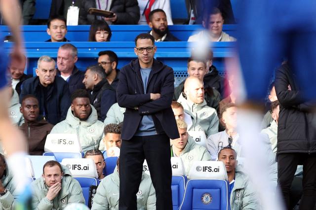 (FILES) Chelsea's English head coach Liam Rosenior watches during the English Premier League football match between Chelsea and Manchester City at Stamford Bridge in London on April 12, 2026. Liam Rosenior, a 41-year-old Englishman who previously coached Strasbourg and is coming off a failed stint at Chelsea—where he was fired in April, just a few months after his arrival—is the new head coach of Paris FC, the Paris-based club announced on July 7, 2026. (Photo by Adrian Dennis / AFP)