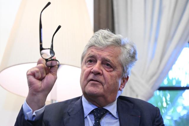 French Minister for Foreign Trade and Economic Attractiveness Nicolas Forissier speaks during a press conference at the French ambassador's residence in Kuala Lumpur on July 8, 2026. (Photo by Mohd Rasfan / AFP)