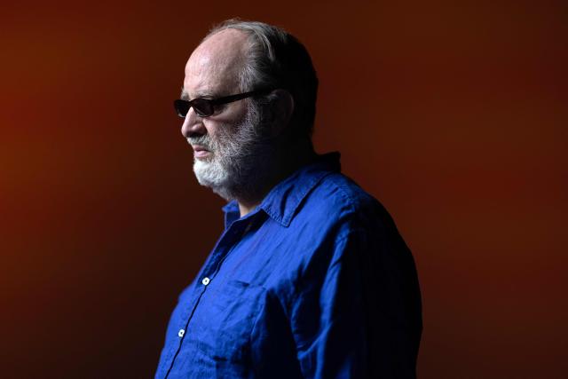 French novelist and screenwriter Serge Joncour poses during a photo session in Paris on July 7, 2026. (Photo by Joel Saget / AFP)