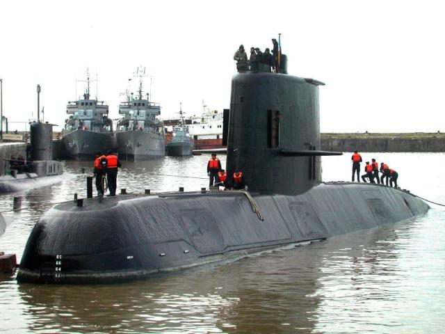 (FILES) Undated and unlocated photo released by Noticias Argentinas of the ARA San Juan submarine, which wreckage was found on November 16, 2018, after being missing for a year. An Argentine court has handed down a three-year suspended prison sentence to former naval commander Claudio Villamide in connection with the sinking of the submarine “ARA San Juan” in 2017, in which all 44 crew members lost their lives, according to the judgement read out by the court on July 8, 2026. (Photo by NOTICIAS ARGENTINAS / AFP)