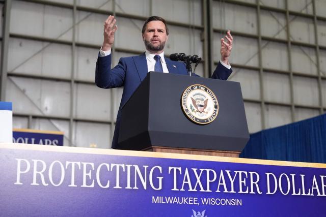 US Vice President JD Vance delivers remarks on the administration's work to combat fraud, in Milwaukee, Wisconsin, on July 8, 2026. (Photo by Mark Schiefelbein / POOL / AFP)