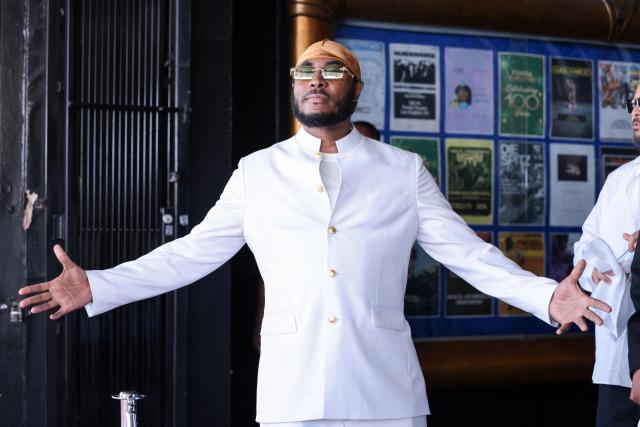 US rapper Flesh-n-Bone from hip hop group "Bone Thugs-N-Harmony" attends the group's Hollywood Walk of Fame star ceremony in the Hollywood neighborhood of Los Angeles on July 8, 2026. (Photo by VALERIE MACON / AFP)