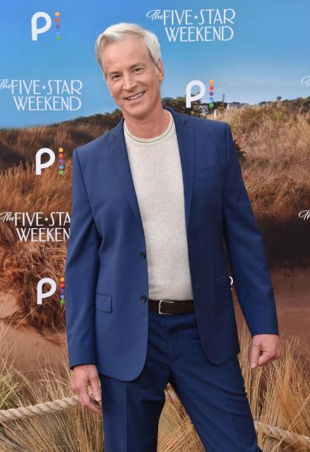 US actor Rob Huebel attends Peacock's "The Five-Star Weekend" premiere at the Billy Wilder Theatre at the Hammer Museum in Los Angeles on July 8, 2026. (Photo by Chris DELMAS / AFP)