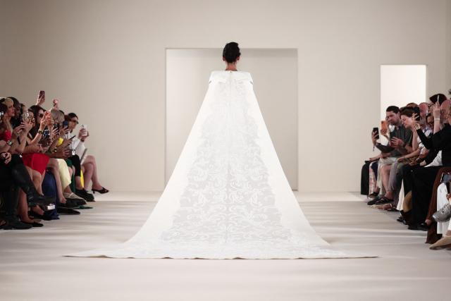 A model presents a creation by Rami Al Ali for the Women Haute Couture Fall/Winter 2026-2027 collection as part of the Paris Fashion Week, in Paris, on July 9, 2026. (Photo by Behrouz MEHRI / AFP)