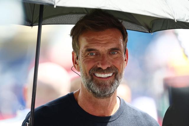 German coach Jurgen Klopp attends the 2026 World Cup football tournament quarter-final match between France and Morocco at Boston Stadium in Foxborough on July 9, 2026.  (Photo by FRANCK FIFE / AFP)