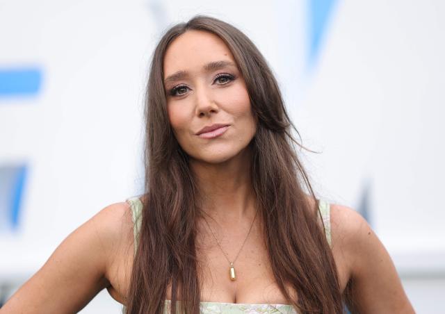 US actress and comedian Patty Guggenheim attends the premiere of Netflix's "The Hawk" at the Directors Village in Los Angeles, on July 9, 2026. (Photo by STEWART COOK / AFP)