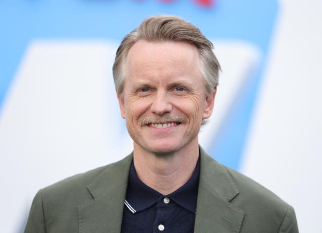US actor David Hornsby attends the premiere of Netflix's "The Hawk" at the Directors Village in Los Angeles, on July 9, 2026. (Photo by STEWART COOK / AFP)