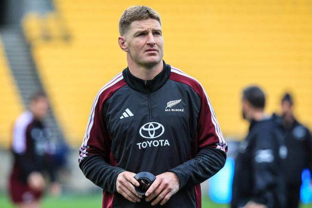 New Zealand's Jordie Barrett attends the captain's run training session in Wellington on July 10, 2026, ahead of the rugby Nations Championship match against Italy. (Photo by Grant Down / AFP)