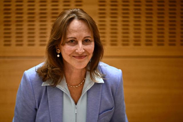 (FILES) Former Education minister Segolene Royal poses prior to her hearing before the enquiry committee on state control and prevention of violence in schools at the National Assembly in Paris on May 20, 2025. Segolene Royal, unsuccessful candidate in the 2007 presidential election and former minister, announced on July 10, 2026 that she would take part in the primary of the socialists, the terms of which were defined during a vote of PS activists. (Photo by JULIEN DE ROSA / AFP)