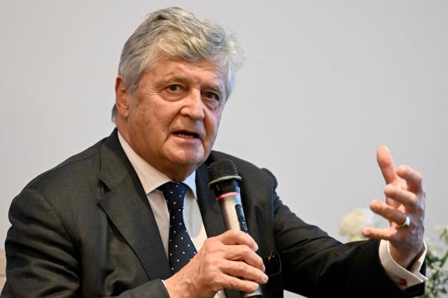 France's Minister for Foreign Trade and Economic Attractiveness Nicolas Forissier speaks during a press conference at the French embassy in Phnom Penh on July 10, 2026. (Photo by TANG CHHIN Sothy / AFP)