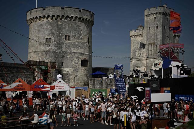 Spectators attend the Francofolies music festival during its 42nd edition, in La Rochelle, western France on July 10, 2025. (Photo by Philippe LOPEZ / AFP)