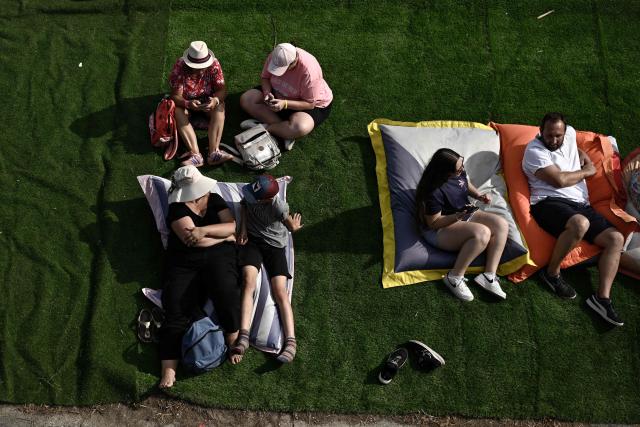 Spectators attend the Francofolies music festival during its 42nd edition, in La Rochelle, western France on July 10, 2025. (Photo by Philippe LOPEZ / AFP)
