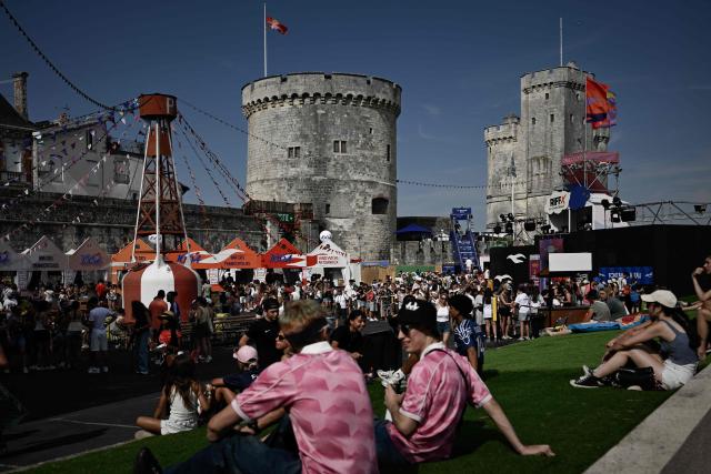 Spectators attend the Francofolies music festival during its 42nd edition, in La Rochelle, western France on July 10, 2025. (Photo by Philippe LOPEZ / AFP)