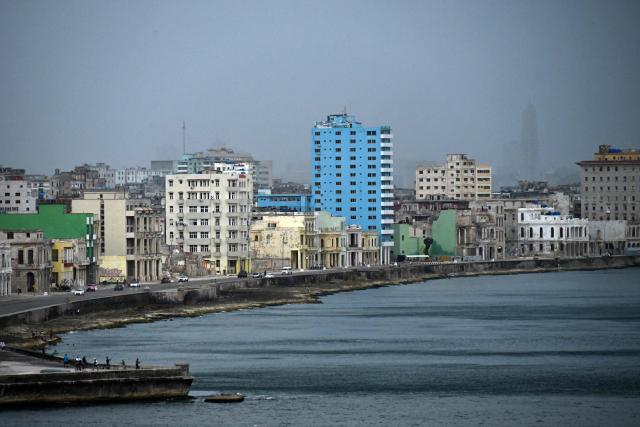 A view of Havana during a nationwide power outage on July 10, 2026. Cuba suffered its second nationwide blackout in five days on July 10 as twin energy and economic crises, compounded by a six-month US fuel blockade, caused the electricity grid to collapse. (Photo by Yamil LAGE / AFP)