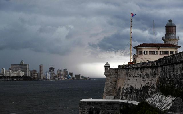 A view of Havana during a nationwide power outage on July 10, 2026. Cuba suffered its second nationwide blackout in five days on July 10 as twin energy and economic crises, compounded by a six-month US fuel blockade, caused the electricity grid to collapse. (Photo by YAMIL LAGE / AFP)