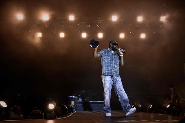 French-Congolese singer Gims performs on stage during the 42nd Francofolies music festival in La Rochelle, western France, on July 10, 2026. (Photo by Philippe LOPEZ / AFP)