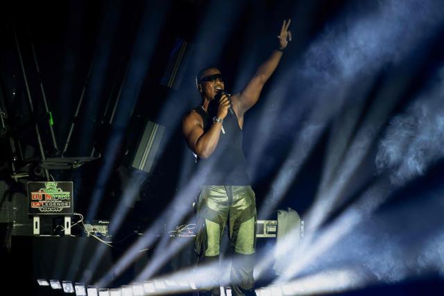 French rapper Niska performs on the Jean-Louis Foulquier stage during the 42nd Francofolies music festival in La Rochelle, western France, on July 11, 2026. Created in 1985, the festival is dedicated to French-language and francophone music and runs until July 14, 2026. (Photo by Philippe LOPEZ / AFP)