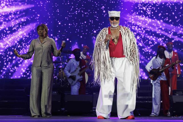 Congo's singer Koffi Olomide performs at the Koning Boudewijnstadion in Brussels on July 12, 2026. (Photo by NICOLAS MAETERLINCK / Belga / AFP) / Belgium OUT