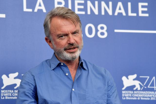 (FILES) New-Zealand actor Sam Neill attends the photocall of the movie "Sweet Country" presented in competition at the 74th Venice Film Festival at Venice Lido on September 6, 2017. "Jurassic Park" star Sam Neill died in Australia on July 13, 2026 aged 78, his family said in a statement that described the beloved actor's death as "sudden and unexpected". (Photo by Tiziana FABI / AFP)